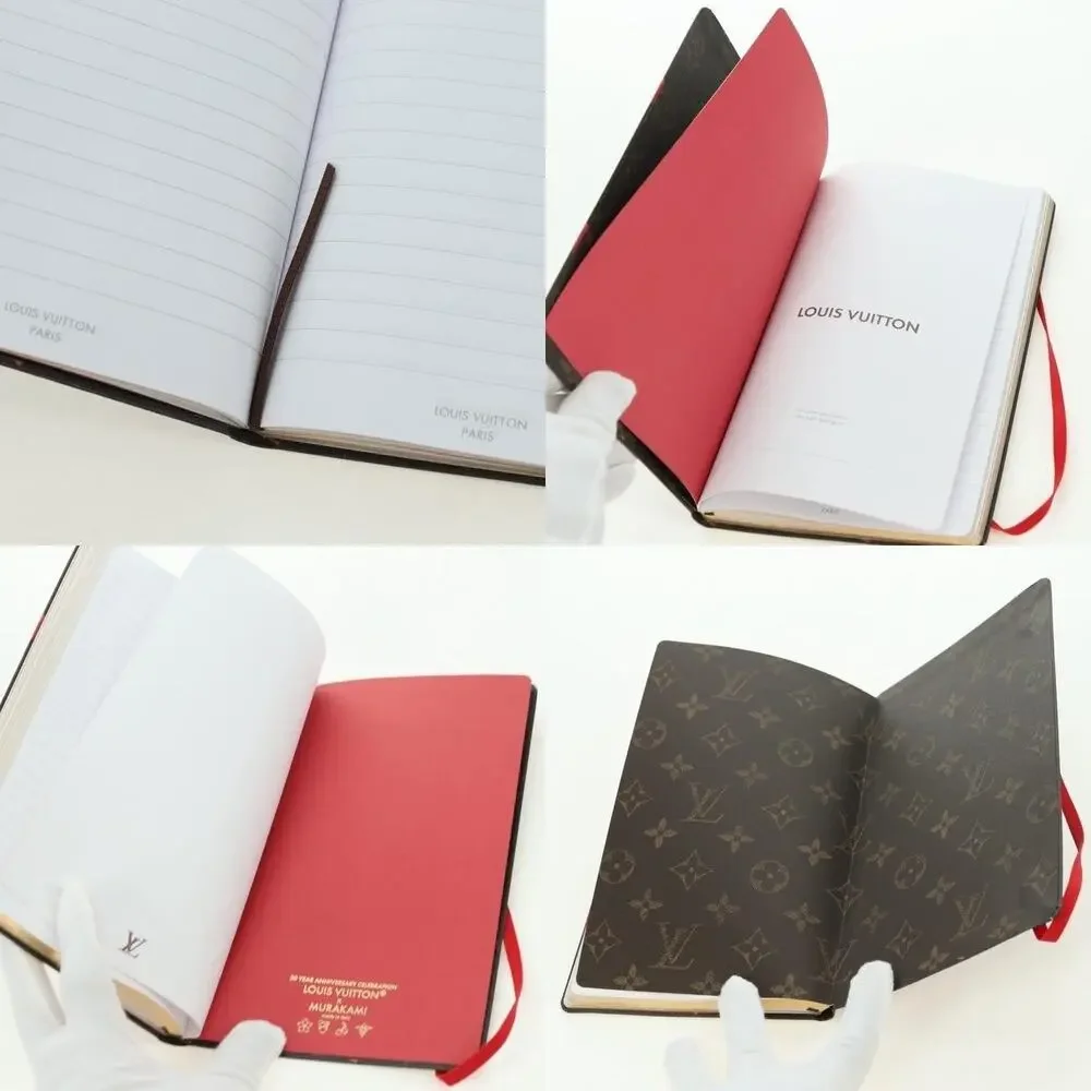 Louis Vuitton Collector Cherry Print Notebook MM Jane Canvas Gi1371 Brown